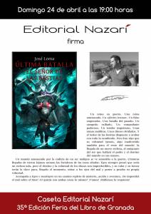 Última Batalla: El Señor de las Bestias - José Loma - Feria del Libro de Granada - FLG