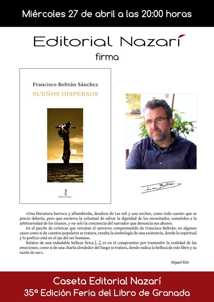 Sueños dispersos - Francisco Beltrán Sánchez - Feria del Libro de Granada - FLG