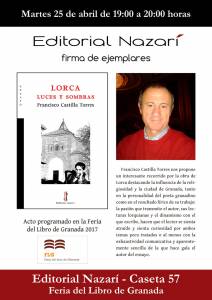 Lorca: luces y sombras - Francisco Castilla Torres - Feria del Libro de Granada - FLG