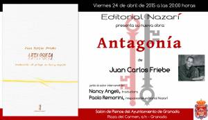 Antagonía - Juan Carlos Friebe - Feria del Libro de Granada - FLG