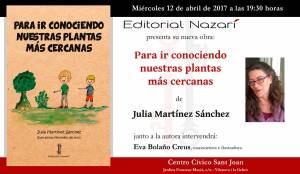 Para ir conociendo nuestras plantas más cercanas - Julia Martínez Sánchez - Vilanova i la Geltrú
