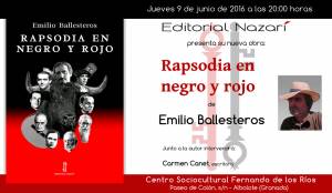 Rapsodia en negro y rojo - Emilio Ballesteros - Albolote