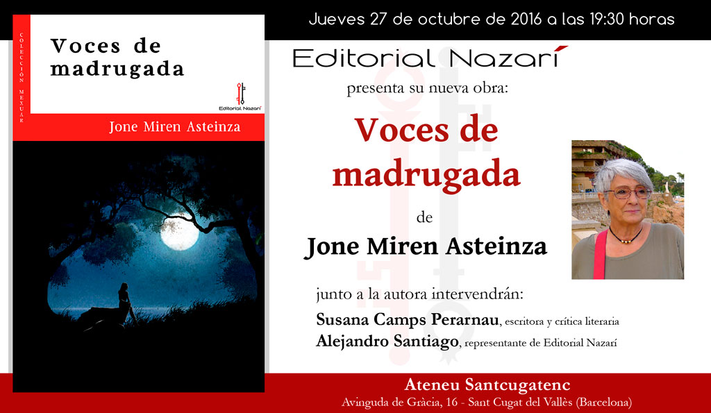 Voces de madrugada - Jone Miren Asteinza - Sant Cugat