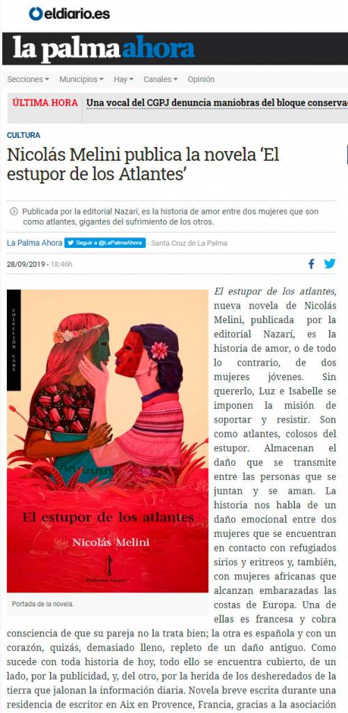 El estupor de-los atlantes - Nicolás Melini - eldiario.es
