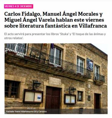 Charla sobre literatura fantástica con Manuel Ángel Morales Escudero