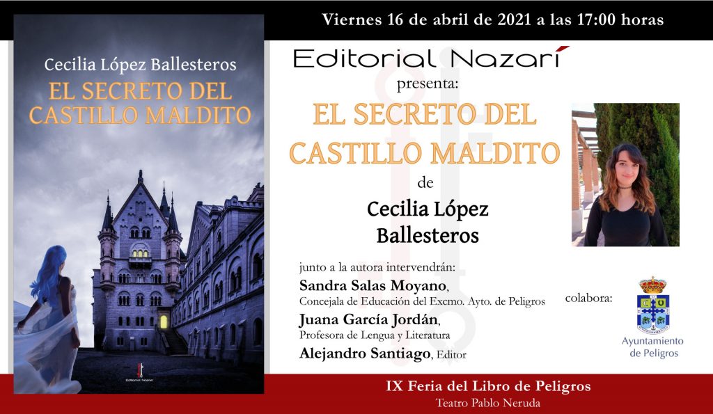 El secreto del castillo maldito - Cecilia López Ballesteros - invitación-Peligros-16-04-2021