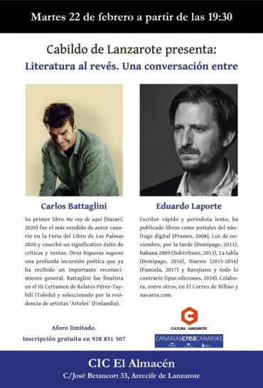 Literatura al revés con Carlos Battaglini y Eduardo Laporte