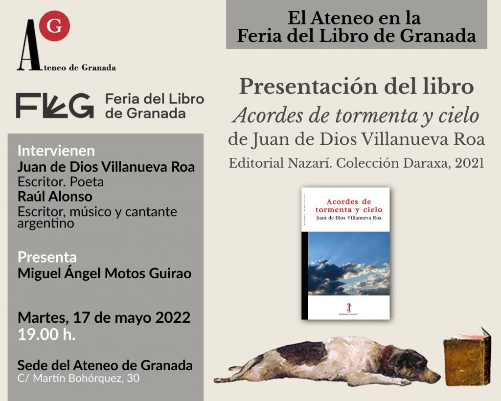Acordes de tormenta y cielo - Juan de Dios Villanueva Roa - Ateneo de Granada 17-05-2022