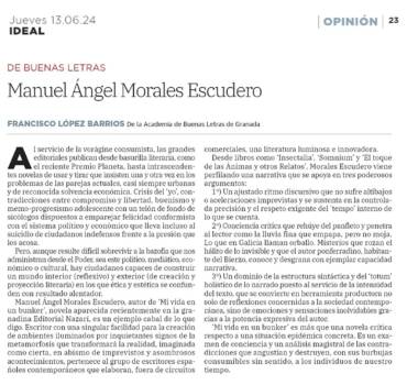 Manuel Ángel Morales Escudero en Ideal