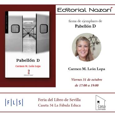 Firma de ‘Pabellón D’ en la Feria del Libro de Sevilla