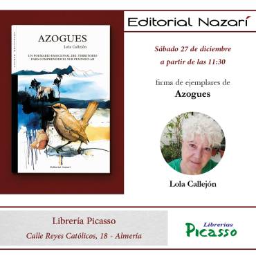 Firma de ‘Azogues’ en Almería