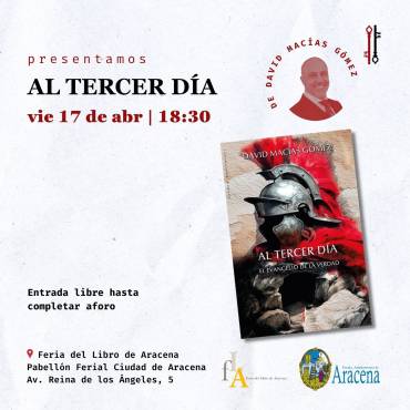 ‘Al tercer día’ en la Feria del Libro de Aracena