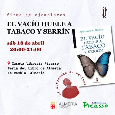 ‘El vacío huele a tabaco y serrín’ en la Feria del Libro de Almería