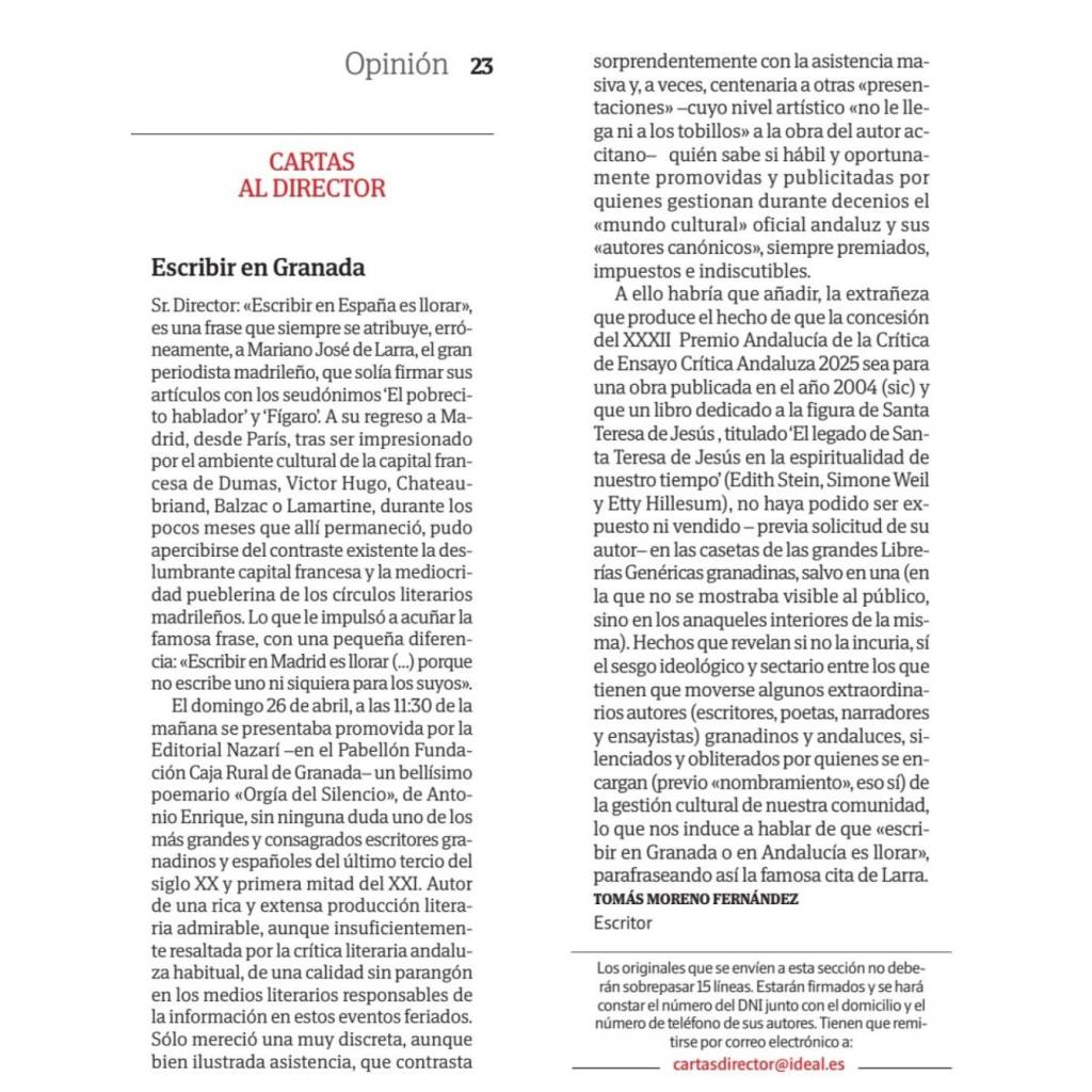escribir en granada